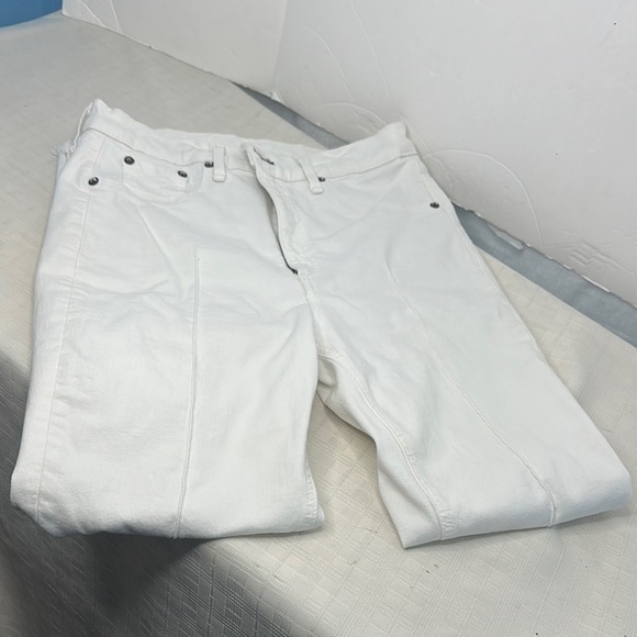 Rag & Bone - High Rise Ankle Skinny in White Manson - Picture 3 of 11